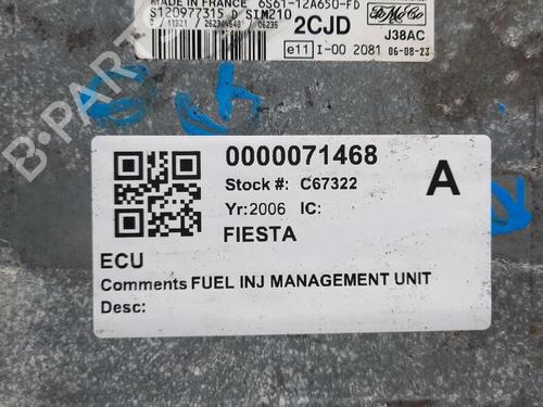 Engine control unit (ECU) FORD FIESTA V (JH_, JD_) 1.25 16V | BP29647567M57