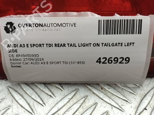 Venstre baglygte AUDI A3 (8P1) 1.6 E-Power | BP29666946C34 