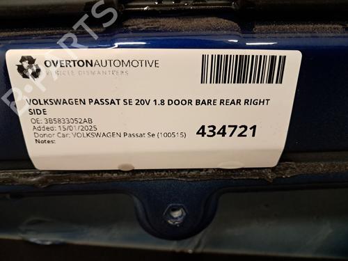 Right rear door VW PASSAT B5 (3B2) 1.8 | BP29669792C5 