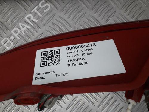 Right taillight CHEVROLET REZZO MPV (U100) 1.6 | BP29645527C35 