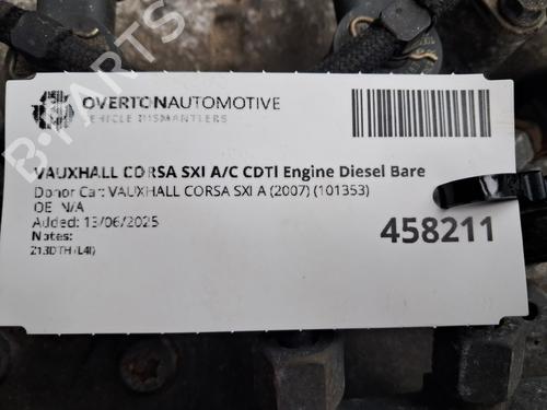 Motor VAUXHALL CORSA Mk III (D) (S07) 1.3 CDTI (L08) | BP29680183M1 