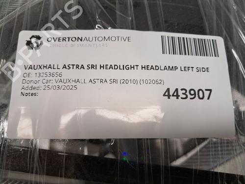 Scheinwerfer links VAUXHALL ASTRA Mk VI (J) (P10) 1.6 | BP29673820C28 