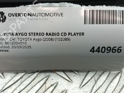 Radio TOYOTA AYGO (_B1_) 1.0 (KGB10_, KGB10R) | BP29672676E6 