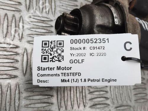 Starter VW GOLF IV (1J1) 1.8 T | BP29647017M8 