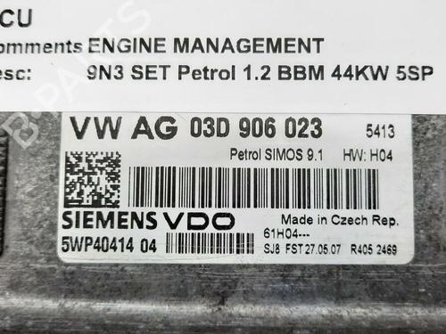 Engine control unit (ECU) VW POLO IV (9N_, 9A_) 1.2 | BP29647635M57 