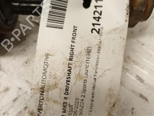 Right front driveshaft MAZDA 2 Hatchback (DL, DJ) 1.5 SKYACTIV-G | BP29650658M39
