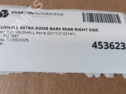 Right rear door VAUXHALL ASTRA Mk VI (J) Estate (P10) 1.4 | BP29678798C5 