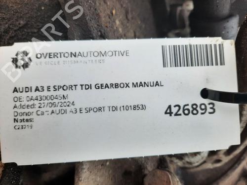 Gearbox AUDI A3 (8P1) 1.6 E-Power | BP29666921M3