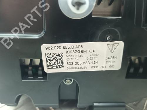 Instrument cluster PORSCHE 718 CAYMAN (982) 4.0 GT4 (982810, 982811) | BP29680176C47