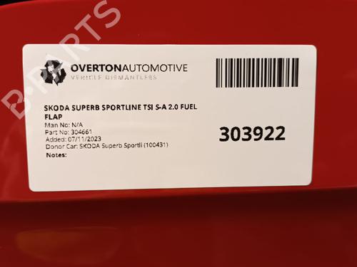 Klapa wlewu paliwa SKODA SUPERB III (3V3) 2.0 TSI | BP29653382C131 
