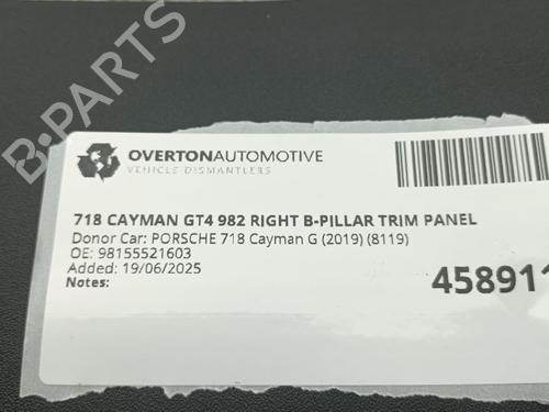 Andre PORSCHE 718 CAYMAN (982) 4.0 GT4 (982810, 982811) | BP29680503O1 