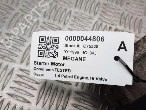 Startmotor RENAULT MEGANE I (BA0/1_) 1.4 16V (BA0D, BA1H, BA0W, BA10) | BP29646785M8