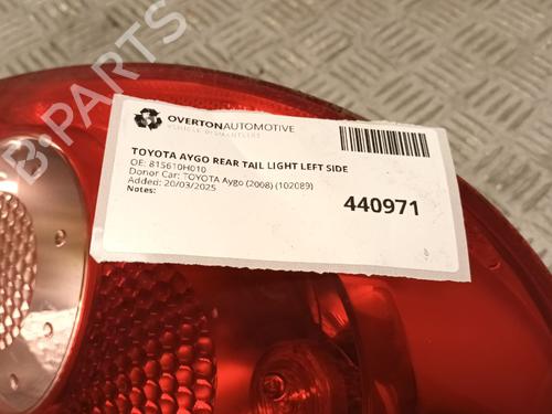 Left taillight TOYOTA AYGO (_B1_) 1.0 (KGB10_, KGB10R) | BP29672679C34 