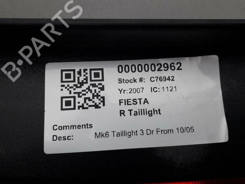 Høyre baklys FORD FIESTA V (JH_, JD_) 1.25 16V | BP29645350C35 