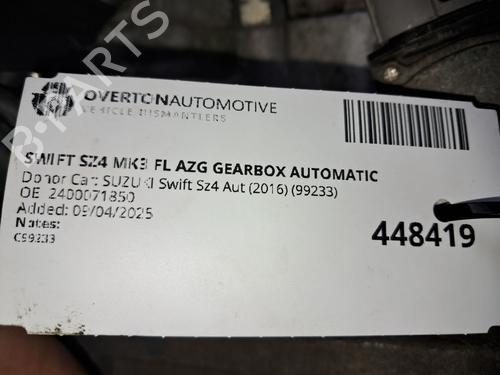 Gearbox SUZUKI SWIFT IV (FZ, NZ) 1.2 (AZH412, ZC72S) | BP29675834M3 
