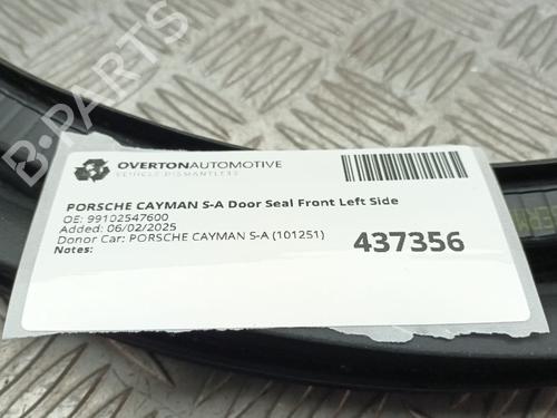 Rubber door seal PORSCHE CAYMAN (981) 2.7 | BP29670848C142