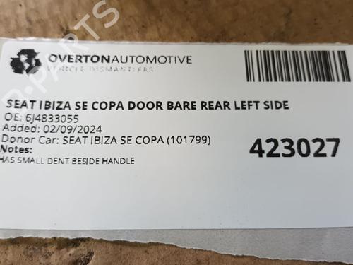 Left rear door SEAT IBIZA IV (6J5, 6P1) 1.4 | BP29665983C4 