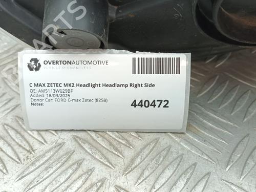 Right headlight FORD C-MAX II (DXA/CB7, DXA/CEU) 1.6 Ti | BP29672386C29