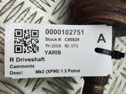 Right front driveshaft TOYOTA YARIS (_P9_) 1.33 VVT-i (NSP90_, NSP90R) | BP29648202M39