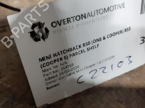 Hattehylde MINI MINI (R50, R53) Cooper | BP29657553C85