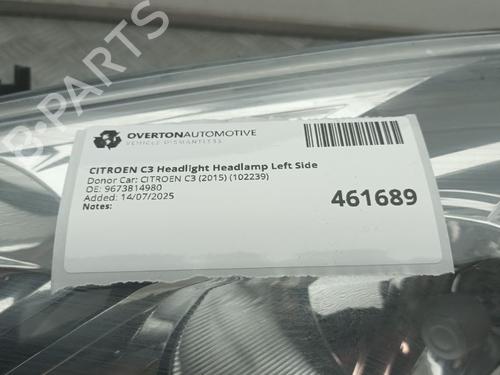 Left headlight CITROËN C3 II (SC_) 1.6 BlueHDi 75 | BP29681968C28 