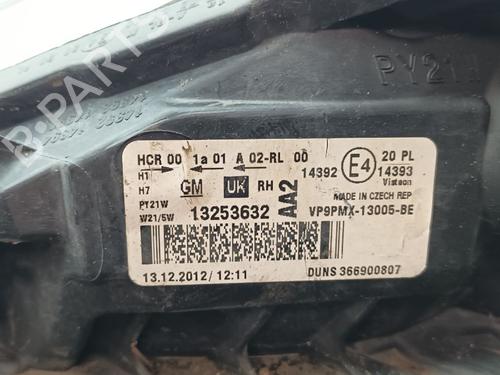 Right headlight VAUXHALL MERIVA Mk II (B) (S10) 1.4 | BP31912356C29 