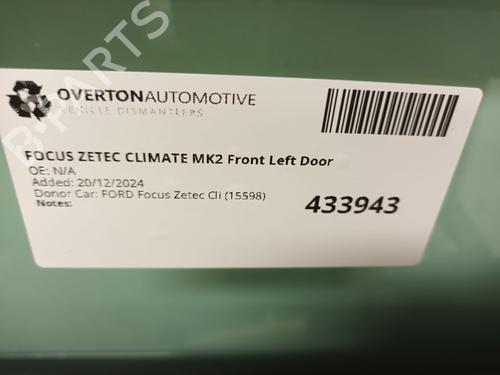 Left front door FORD FOCUS II (DA_, HCP, DP) 1.6 | BP29669488C2