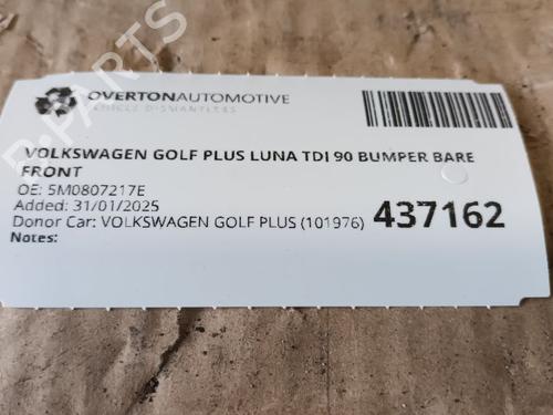 Front bumper VW GOLF PLUS V (5M1, 521) 1.9 TDI | BP29670768C7