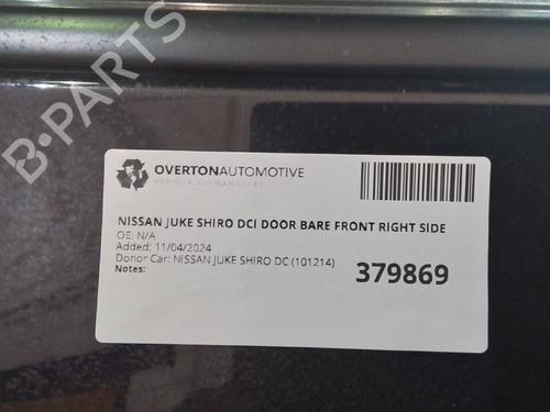 Right front door NISSAN JUKE (F15) 1.6 | BP29659312C3