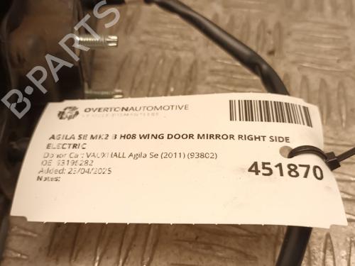 Right mirror VAUXHALL AGILA Mk II (B) (H08) 1.2 i 16V | BP29677742C27 