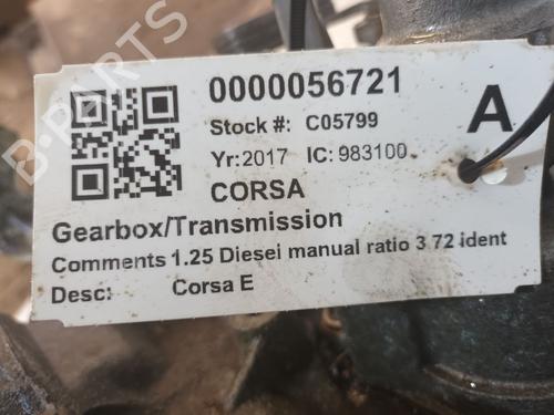 Gearbox VAUXHALL CORSAVAN Mk IV (E) Hatchback Van (X15) 1.3 CDTi | BP29647188M3 
