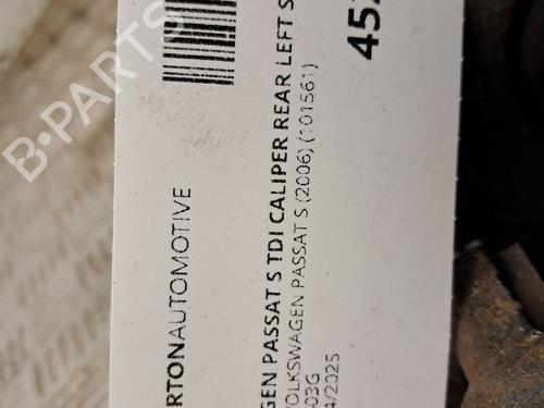 Left rear brake caliper VW PASSAT B7 (362) 1.4 TSI | BP32841837M107 - Image 5