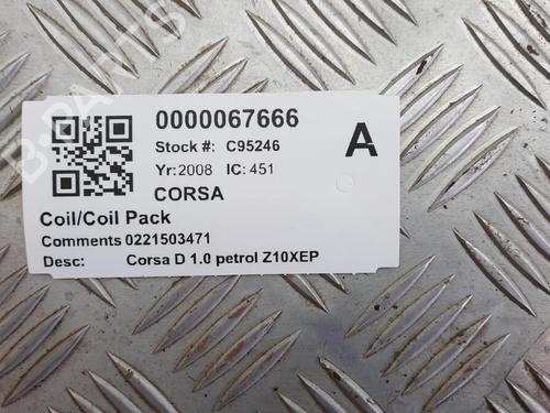Bobine D'allumage VAUXHALL CORSA Mk III (D) (S07) 1.0 (L08) | BP29647430M94