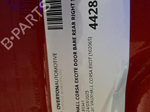 Drzwi tylne prawe VAUXHALL CORSA Mk III (D) (S07) 1.0 (L08) | BP29673445C5