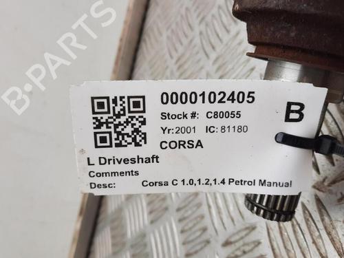 Left front driveshaft VAUXHALL CORSA Mk I (B) (S93) 1.2 i 16V | BP29648188M38 