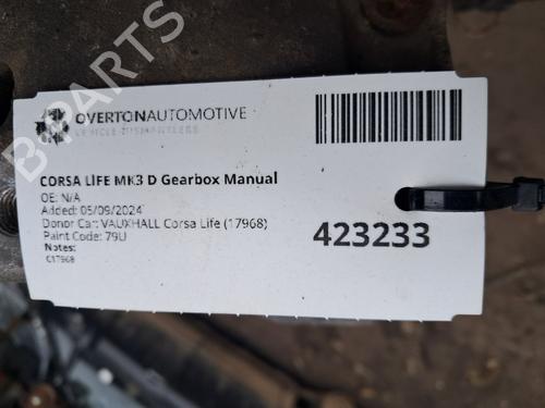 Gearbox VAUXHALL CORSA Mk III (D) (S07) 1.0 (L08) | BP29666029M3