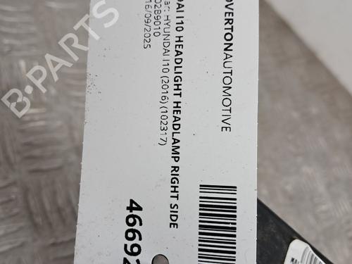 Right headlight HYUNDAI i10 I (PA) 1.2 | BP29685312C29