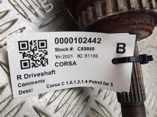 Right front driveshaft VAUXHALL CORSA Mk II (C) (X01) 1.0 12V (F08, F68) | BP29648193M39