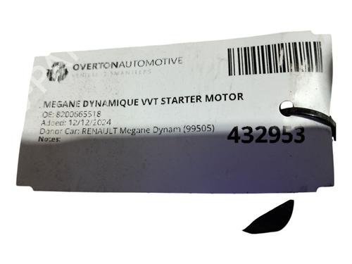Starter RENAULT MEGANE III Coupe (DZ0/1_) 1.6 16V (DZ0U, DZ1B, DZ1H) | BP29669041M8 