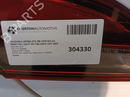 Left taillight VAUXHALL ASTRA Mk VI (J) GTC (P10) 2.0 CDTi | BP29653460C34 