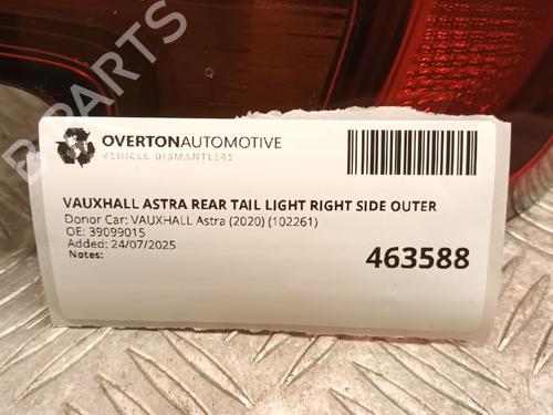Right taillight VAUXHALL ASTRA Mk VII (K) (B16) 1.0 | BP29683166C35