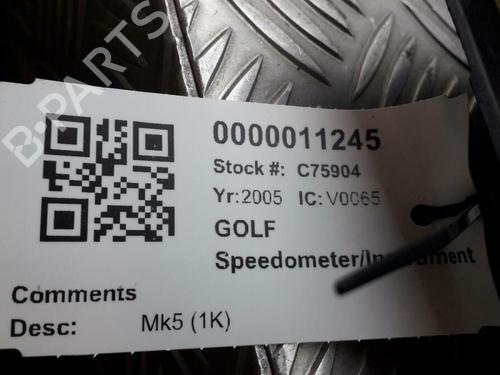 Instrument cluster VW GOLF V (1K1) 2.0 GTI | BP29645862C47