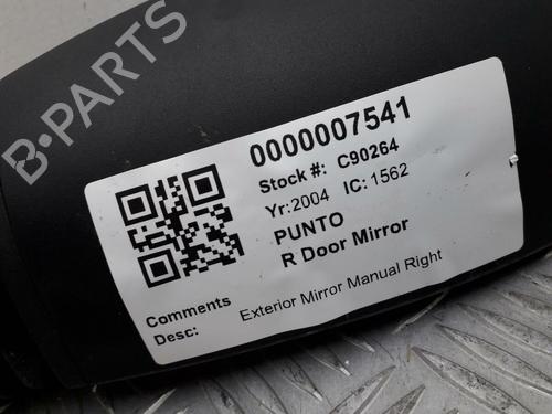 Right mirror FIAT PUNTO (188_) 1.2 60 (188.030, .050, .130, .150, .230, .250) | BP29645686C27