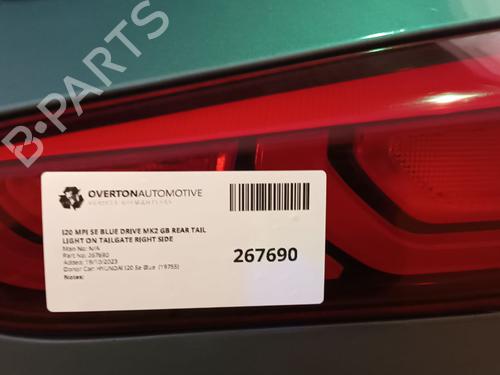 Used Right taillight HYUNDAI i20 II (GB, IB) 1.2 (75 hp) 29652839
