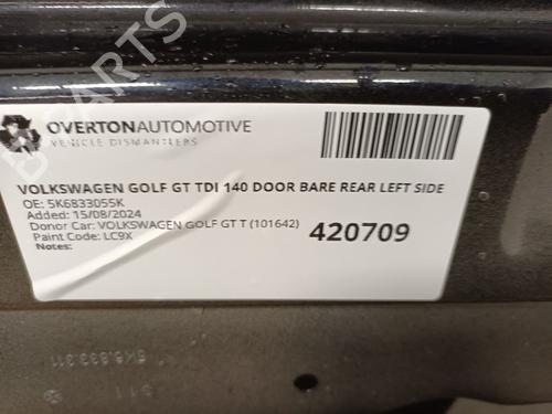 Left rear door VW GOLF VI (5K1) 2.0 TDI | BP29665641C4 