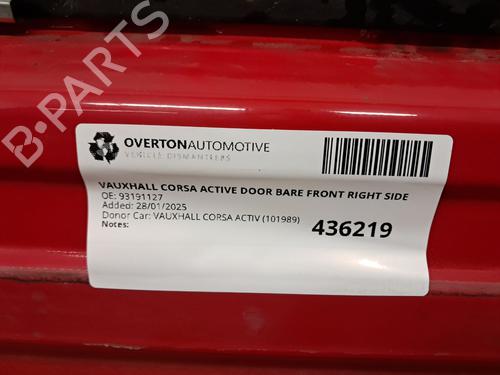 Right front door VAUXHALL CAVALIER Mk II Saloon (J82) 1.8 i | BP29670422C3