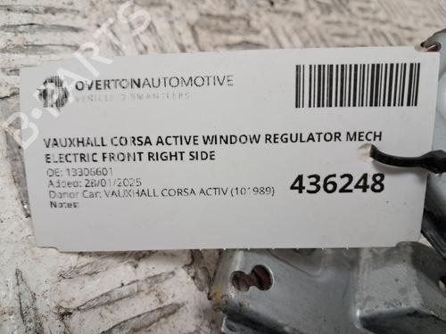 Front right window mechanism VAUXHALL CAVALIER Mk II Saloon (J82) 1.8 i | BP29670426C23