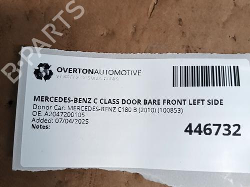 Left front door MERCEDES-BENZ C-CLASS (W204) C 180 Kompressor (204.046) | BP29674899C2