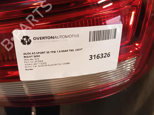 Right taillight AUDI A3 Limousine (8VS, 8VM) 35 TFSI | BP29654100C35 