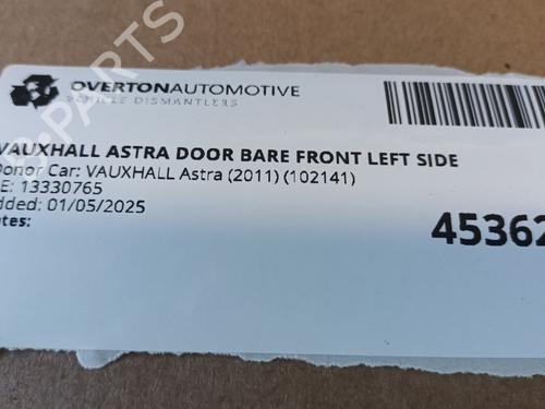Left front door VAUXHALL ASTRA Mk VI (J) Estate (P10) 1.4 | BP29678797C2 